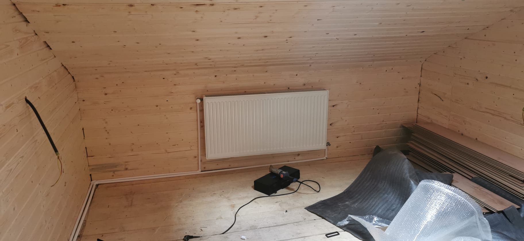 Radiator instalat cabană